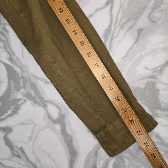 Universal Thread Cropped Fit Women's Button Up Olive Green Size XS - Picture 6 of 9